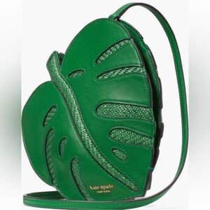 New Kate spade Playa 3D Leaf Smooth Leather Crossbody Bag
